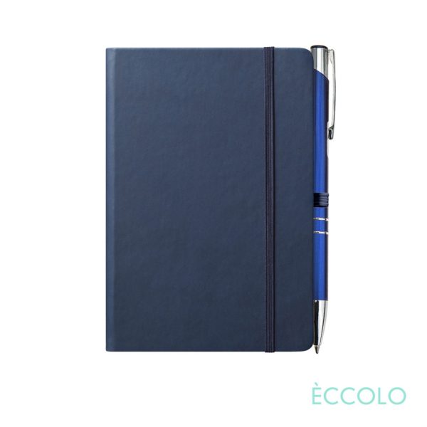 Eccolo® Cool Journal/Clicker Pen - (S) Navy Blue - Image 2