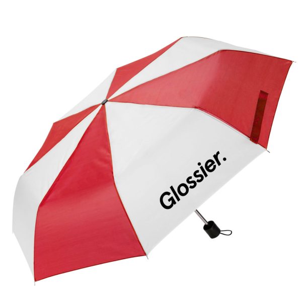 The Compact Umbrella - Red White