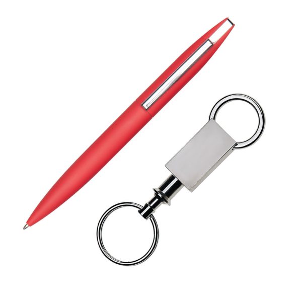 London Pen/Keyring Gift Set - Red - Image 2