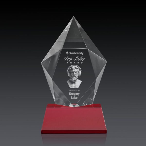 Devron Award on Base (3D) - Optical/Red 8¾"