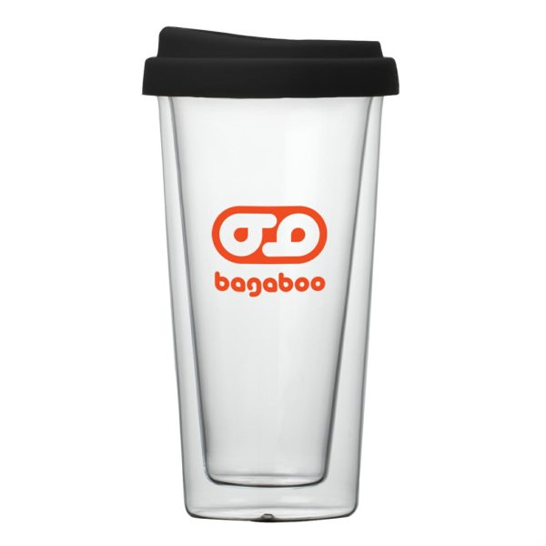 WGG! Borosilicate™  Doppio Coffee Mug - 13½ oz Black