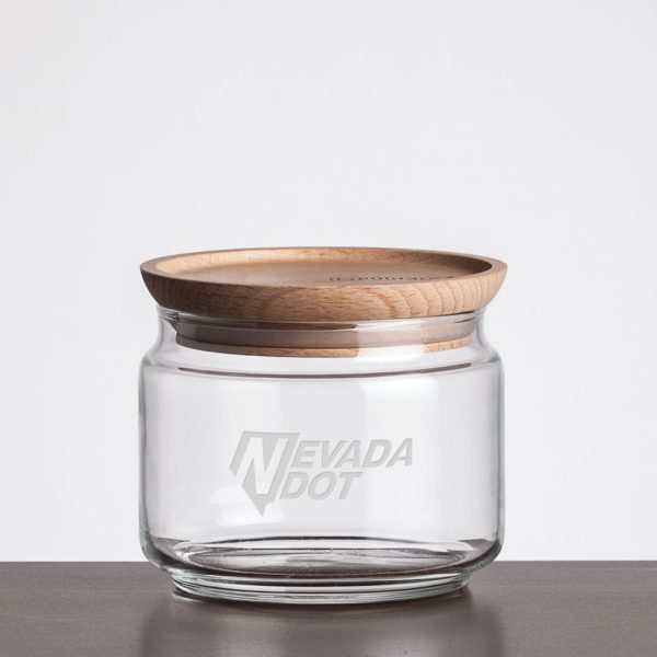 Finch Jar with Wooden Lid - 16oz Small - Image 2