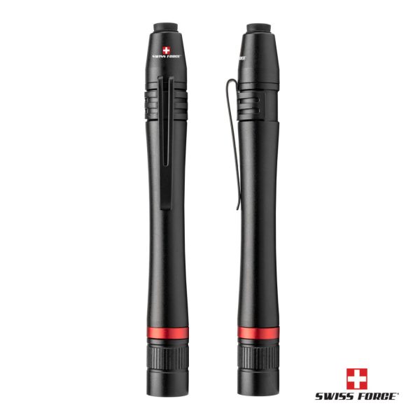 Swiss Force® Antares Mini Flashlight w/Pen Clip - Black - Image 3