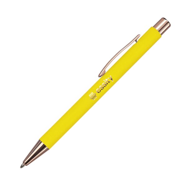 Lisse Metal Pen - Matte Yellow/Rose Gold