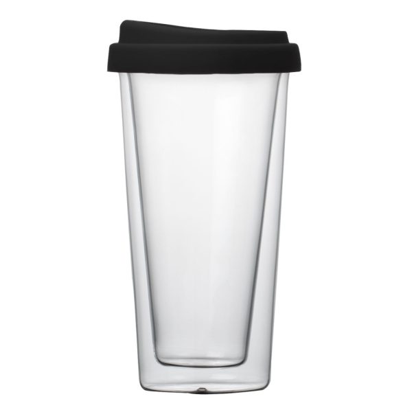 WGG! Borosilicate™  Doppio Coffee Mug - 13½ oz Black - Image 2