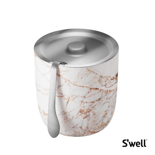 S'well® Ice Bucket & Tongs - Calacatta Gold - Image 2