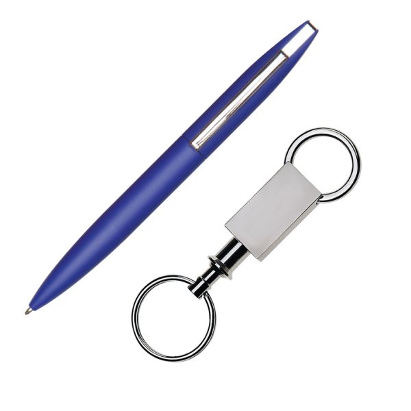 London Pen/Keyring Gift Set - Blue - Image 2