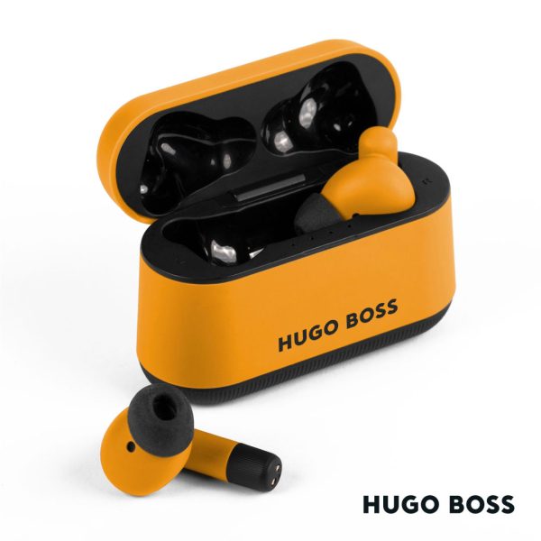 Hugo Boss® Gear Matrix Wireless Earphones - Yellow - Image 3