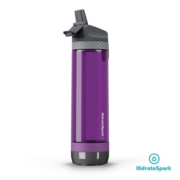 HidrateSpark® Pro Straw Tritan Water Bottle - 24oz Purple - Image 2