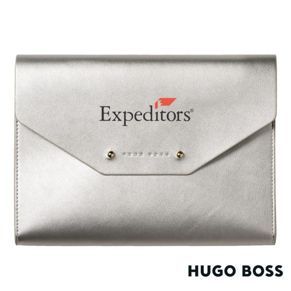 WGG! Hugo Boss® Elegance A5 Document Folder - Silver