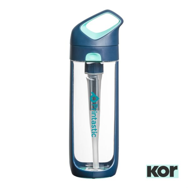 Kor® Nava Bottle w/Filter - 24oz Aqua Splash