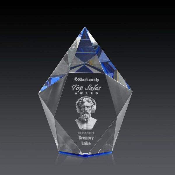 Devron Award (3D) - Optical/Blue 6"