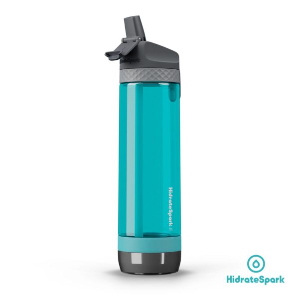 HidrateSpark® Pro Straw Tritan Water Bottle - 24oz Sea Glass - Image 2