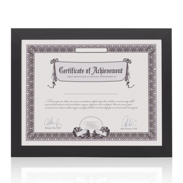 Norwich Cert Frame - Black 8½"x11"