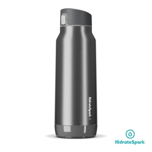 Hidrate Spark® Pro Chug Steel Water Bottle - 32oz Brushed Stainless Steel - Image 2