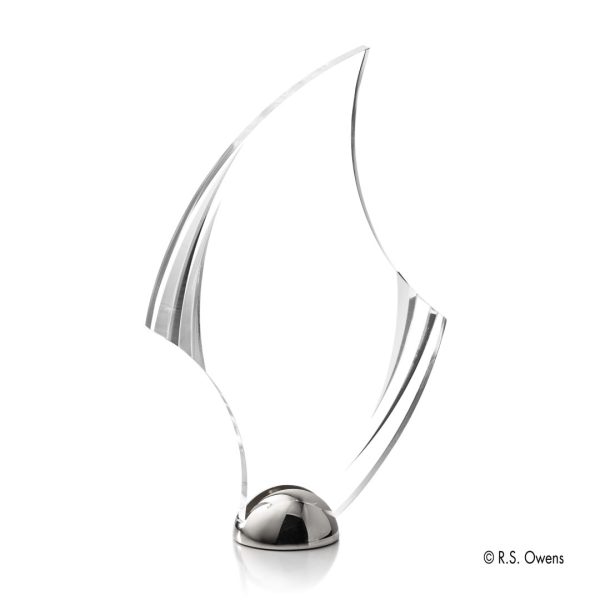 VividPrint™ Award - Flourish Hemisphere/Silver 9½" - Image 2