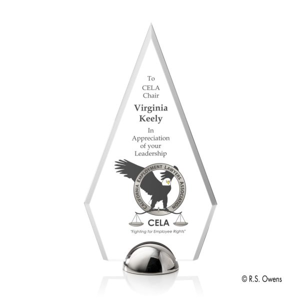 VividPrint™ Award - Apex Hemisphere/Silver 9¾"