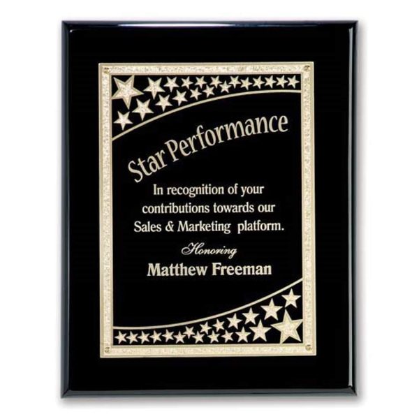 Galaxy Plaque - Black/Black 9"x12"