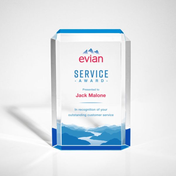 VividPrint™ Award - Paragon Acrylic/Blue 7½"