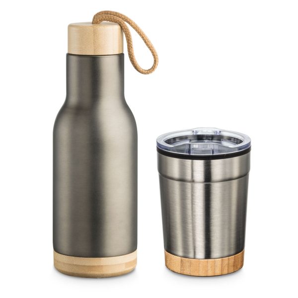 Arya Bottle & Tumbler Gift Set - Grey - Image 2