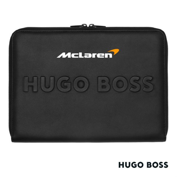 Hugo Boss® Label A4 Conference Zip Folder - Black - Image 2