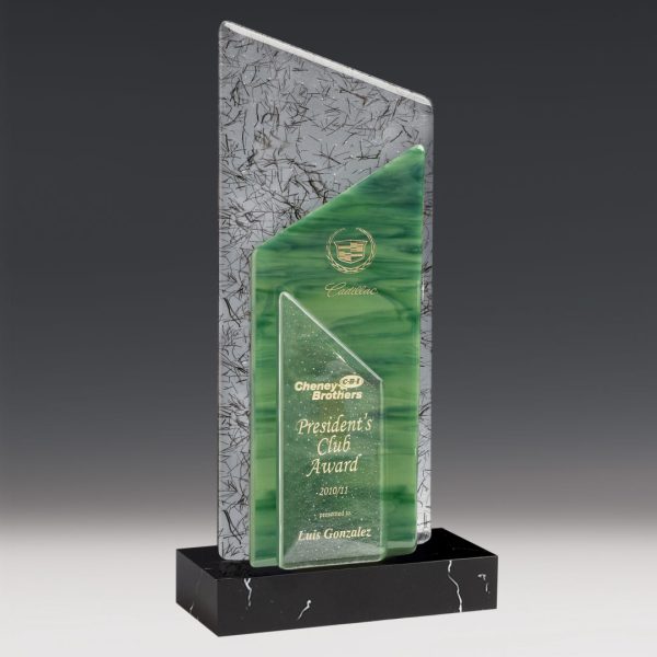 Sail Award - Green/Marble 21"