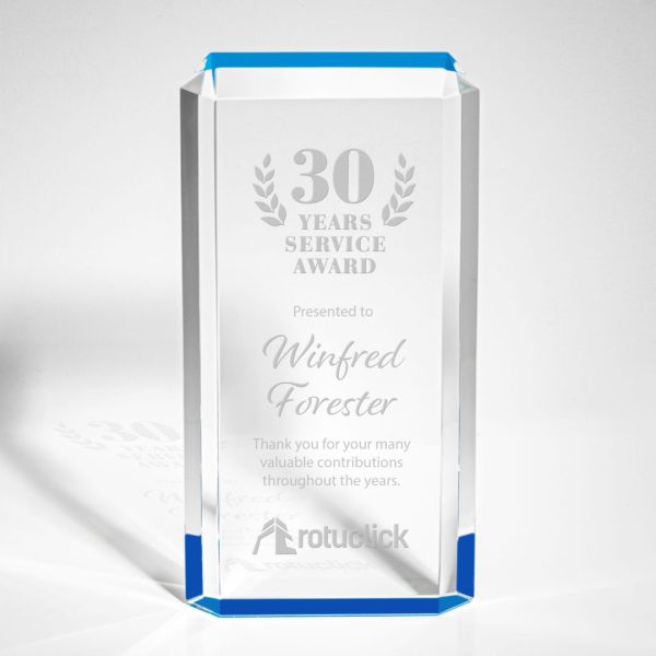 Paragon Award - Acrylic/Blue 9½"