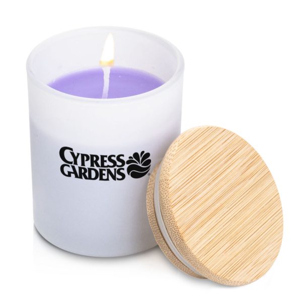 Bruges Glass Candle - White