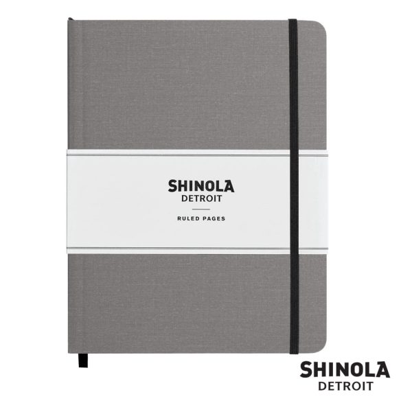 Shinola® HardCover Journal - (L) 7"x9" Light Gray - Image 2