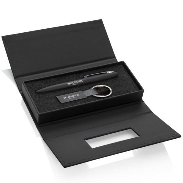 Banos Pen/Keyring Gift Set - Blue