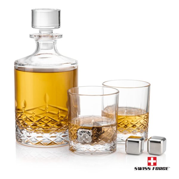 Templeton 3pc Decanter Set & S/S Ice Cubes - Image 2