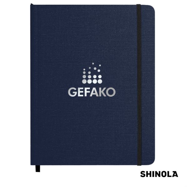 Shinola® HardCover Journal - (L) 7"x9" Navy Blue