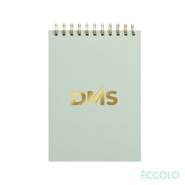 Eccolo® Disco Steno Pad w/Top Wire - 6"x8" Sage Green