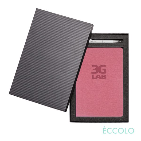 WGG! Eccolo® Solo Journal/Clicker Pen Gift Set - (M) Pink