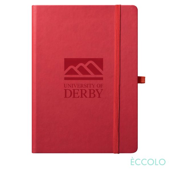 Eccolo® Cool Journal - (L) 7"x9¾" Red