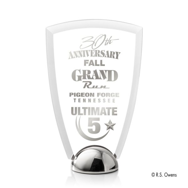 VividPrint™ Award - Arch Hemisphere/Silver 6½"