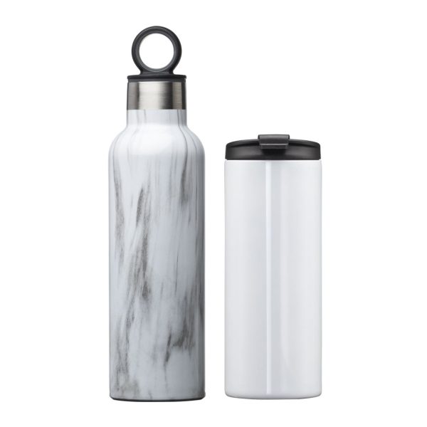 Cortina 2pc Gift Set - White Marble - Image 2