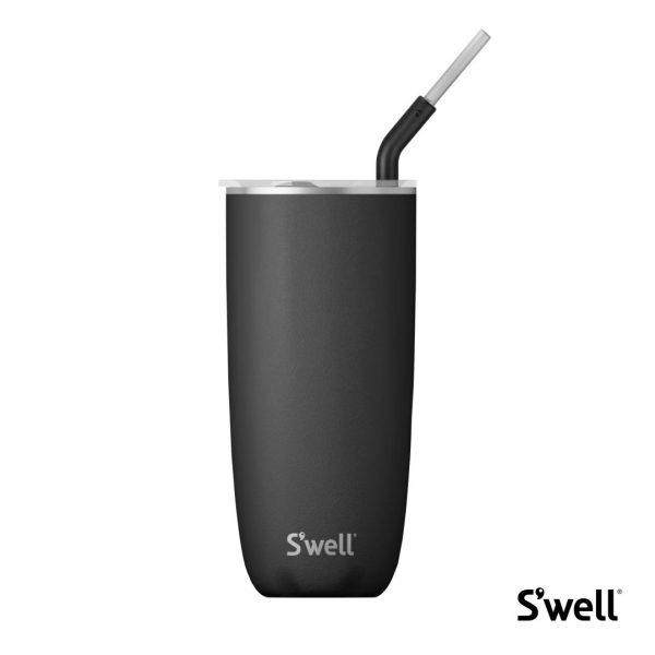 S'well® Tumbler w/ Straw - 24oz Onyx - Image 2