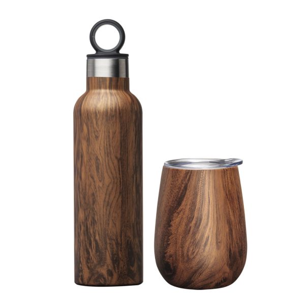 Tellu 2pc Gift Set - Wood Grain - Image 2