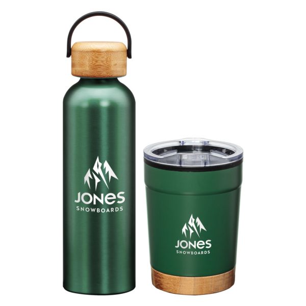 Bambus Bottle & Tumbler Gift Set - Green