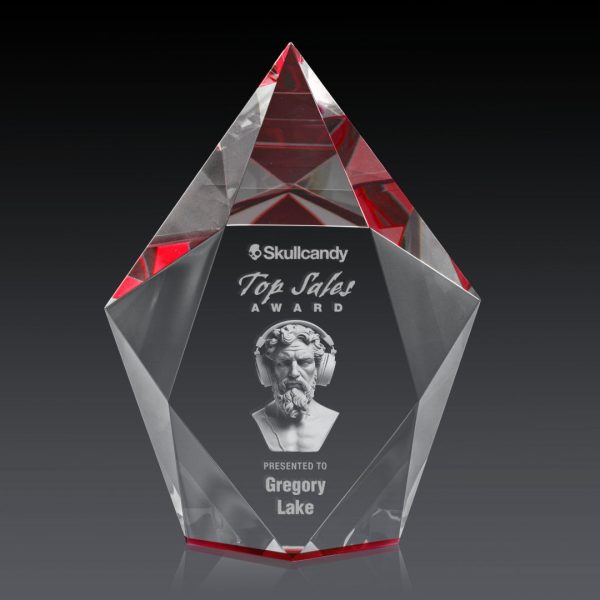 Devron Award (3D) - Optical/Red 9"