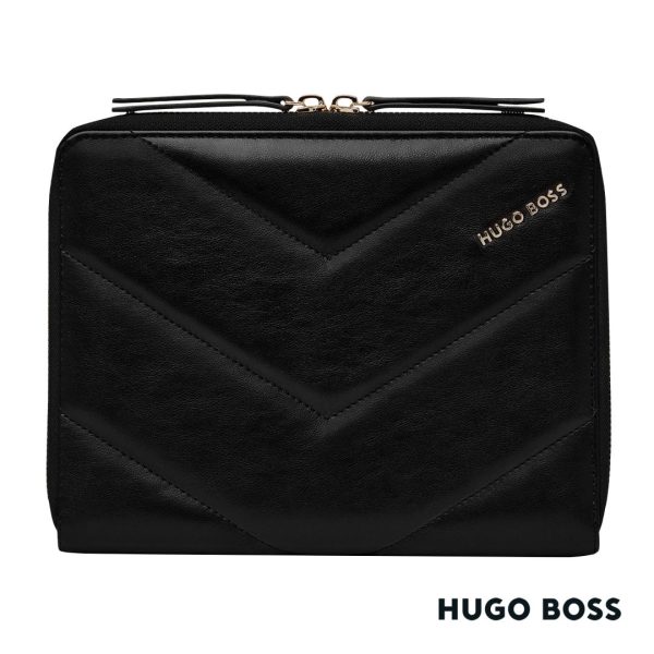 Hugo Boss® Triga A5 Conference Folder - Black - Image 3