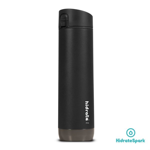 HidrateSpark® STEEL Smart Water Bottle - 21oz Black - Image 2