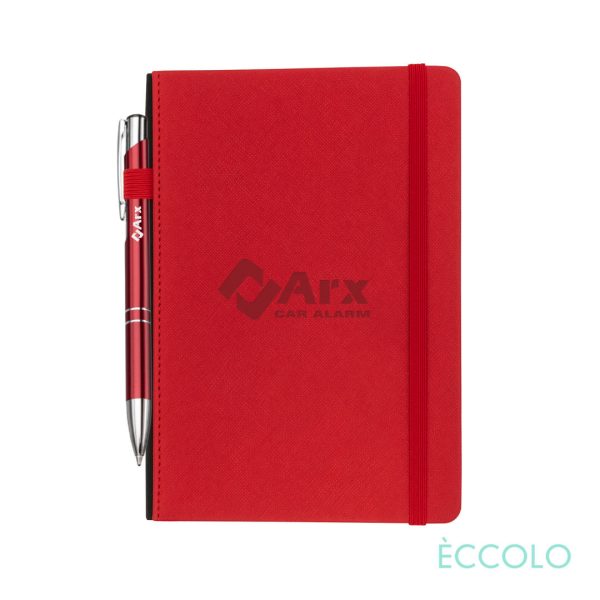 Eccolo® Memphis Journal/Clicker Pen - (M) Red