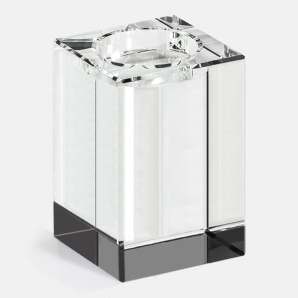 Recognition Tower Base - Optical Clear 3½"