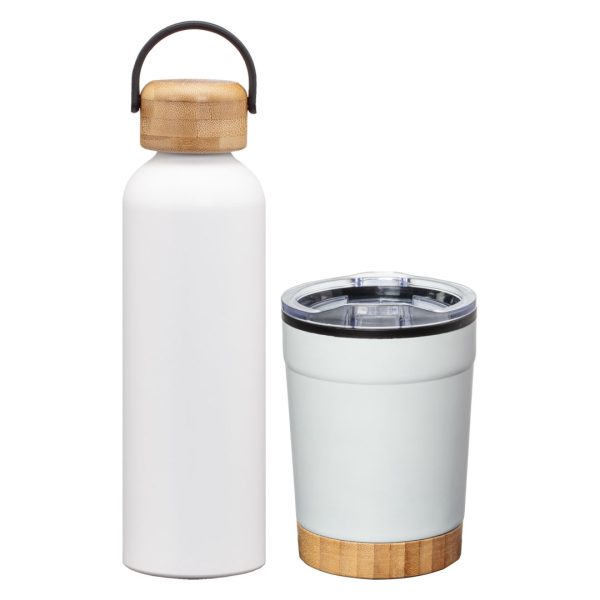 Bambus Bottle & Tumbler Gift Set - White - Image 2