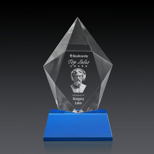 Devron Award on Base (3D) - Optical/Sky Blue 8¾"