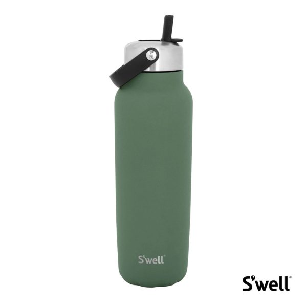 S'well® Explorer w/ Flip Straw - 40oz Green Jasper - Image 2