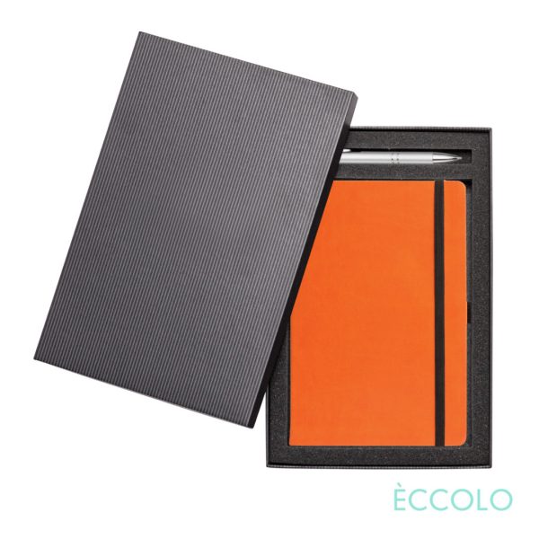 WGG! Eccolo® Calypso Journal/Clicker Pen Gift Set - (M) Orange - Image 2