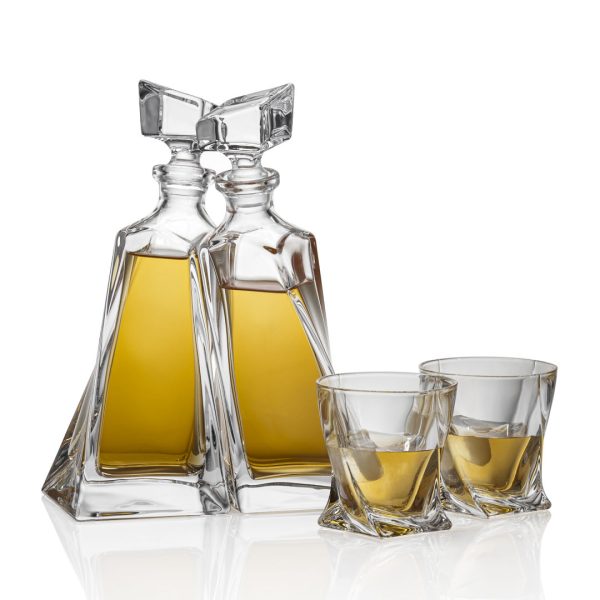 Bonham Twin Decanters & 2 On-the-Rocks - Image 2